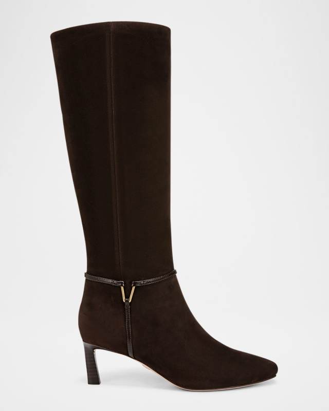 Kenzie Suede Harness Boots